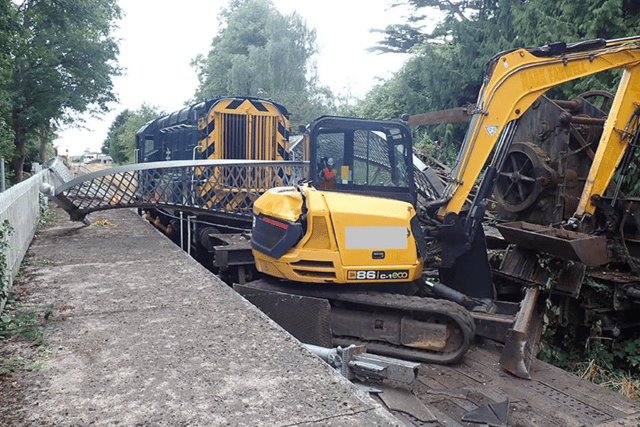 Digger on train which pulled down 133-year-old bridge loaded wrongly 