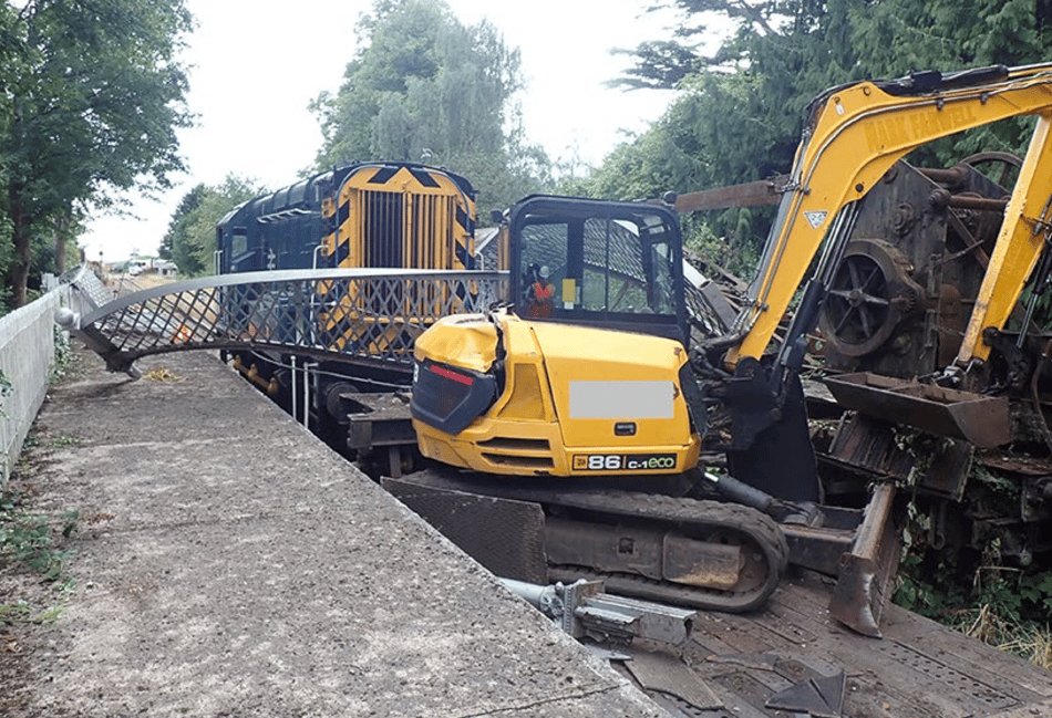 Digger on train which pulled down 133-year-old bridge loaded wrongly 