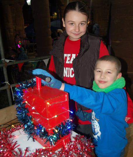 Xmas lights switch on