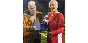 Colin, 80, shows age no barrier to kicking on