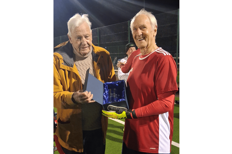 Colin England is still playing football at 80. Photo: Athletico Ross-on-Wye 