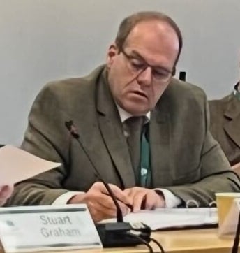 Philip Burford at the standards panel meeting