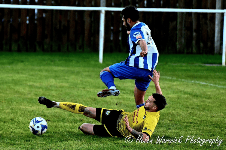 Newent Town were floored by the Freds 7-1. File photo: Helen Warwick Photography