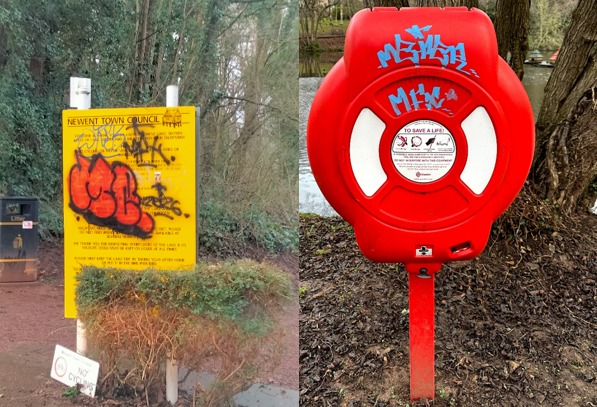 Police investigate as town plagued by graffiti taggers