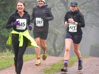 Runners reach for the skies in Blazers hill race