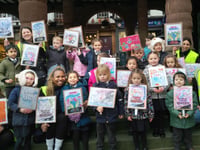 Pupils protest against River Wye pollution