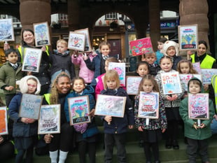 Pupils protest against River Wye pollution