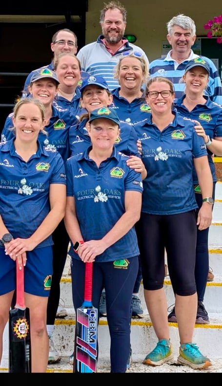 Aston Ingham's women won the Gloucestershire Division 2 100 Cup 