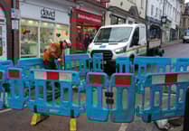 Water leak causes Broad Street closure in Ross-on-Wye