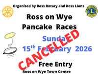 Pancake races in Ross cancelled today due to bad weather