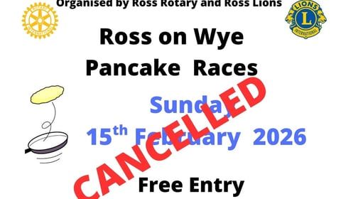 Pancake races in Ross cancelled today due to bad weather