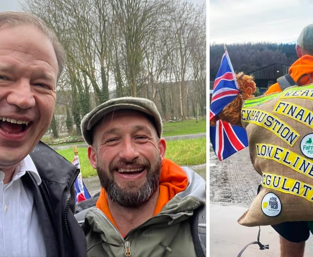 Farmer's inspiring 142-mile walk for mental health awareness