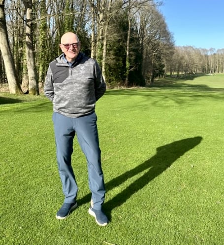 Brian Hegarty took the February 55+ stableford event