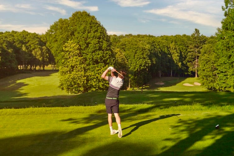 The monthly winter stableford was reduced to nine holes while tree thinning takes place on the Ross course