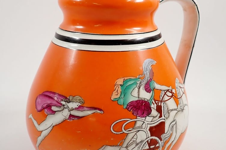 Doulton Lambeth Jug and Tumblers 