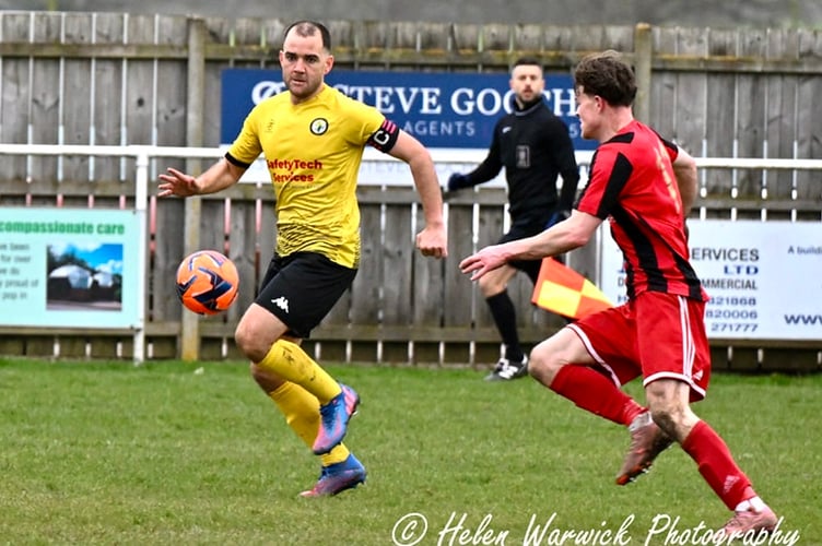 Tyler Weir made his long-awaited return to action for Newent Town