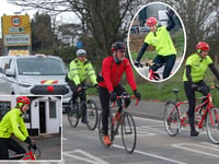 Greg James's Comic Relief cycle challenge through Ross