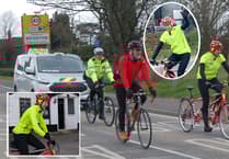 Greg James's Comic Relief cycle challenge through Ross