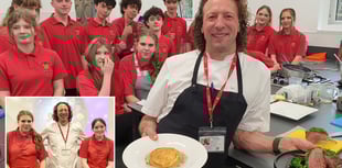 MasterChef winner James Nathan inspires John Kyrle High students