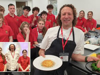 MasterChef winner James Nathan inspires John Kyrle High students
