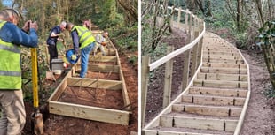 Community project transforms walking route with new steps