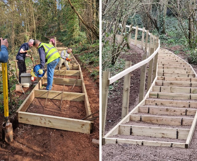 Community project transforms walking route with new steps