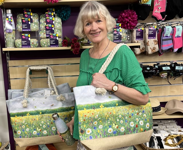 Sue's art collection debuts at town's Scope store