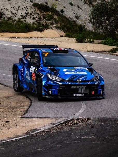 Phillip Allen and Craig Drew in the Rally La Lucia. Picture: Paul Willetts.