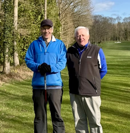 Jon Morgan and Rich Clements topped the Winter League at Ross Golf Club