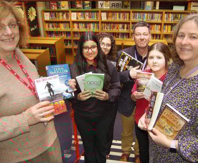 Christian books donation enriches John Kyrle High's library