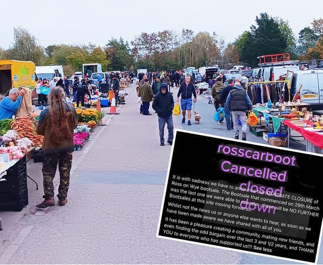 Ross-on-Wye Carboot sale closes permanently