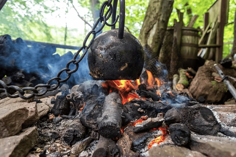 Charcoal burning returns to Dean Centre