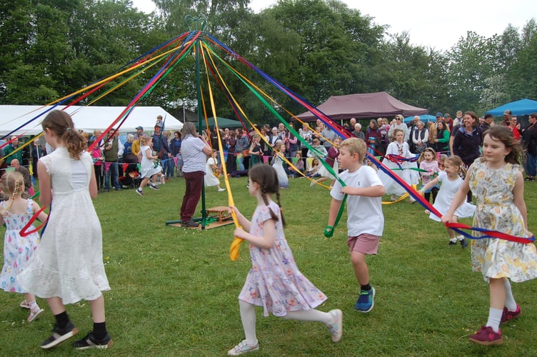 Maypole dancing