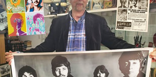 Rare Beatles posters from 1968 acquired by Ross shop