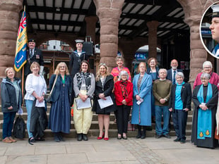Ross marks 81st VE Day with symbolic flag raising