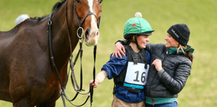 Riders and horses take part in race fit for a King