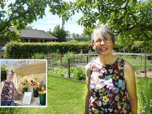 Lucy's dream blooms at her Old Bakery Flower Garden