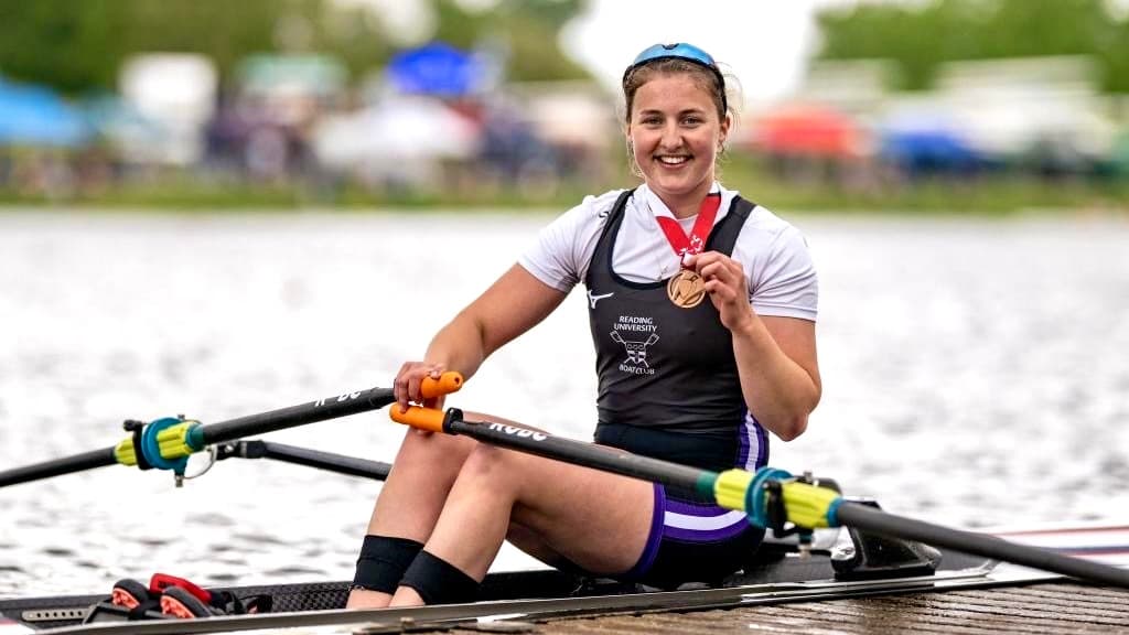 Fliss makes medal splash at British college champs