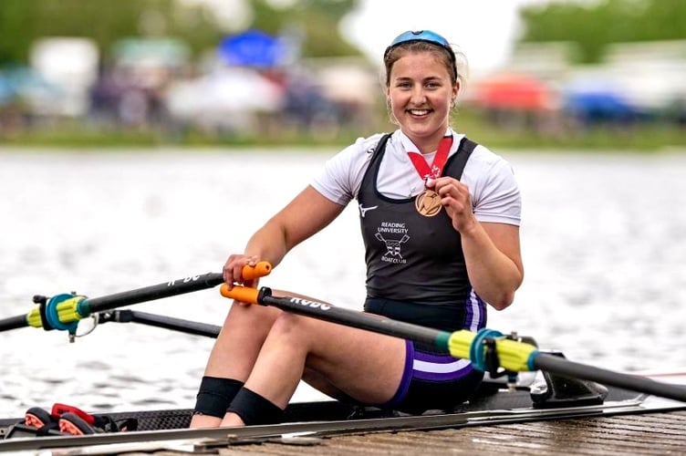 Fliss Cox took gold, silver and bronze at the BUCS regatta