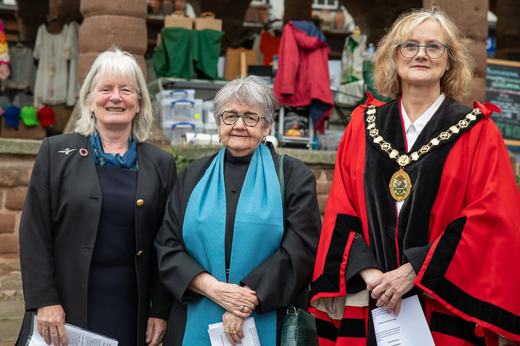 Cecilia Griffin (RBL Branch Vice Chair); Canon Freda Davies; Cllr Sarah Freer