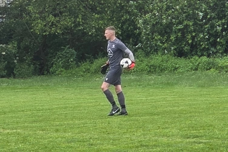 Red squad keeper Matty Hill.