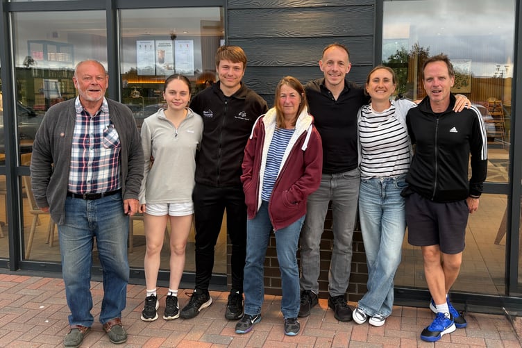 The Three Peaks team are hoping to raise funds for Ross Tennis Centre