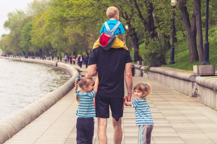 family in park