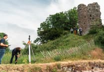 Students help preserve Snodhill Castle's historic ruins