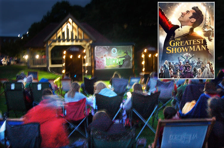 Outdoor movie night