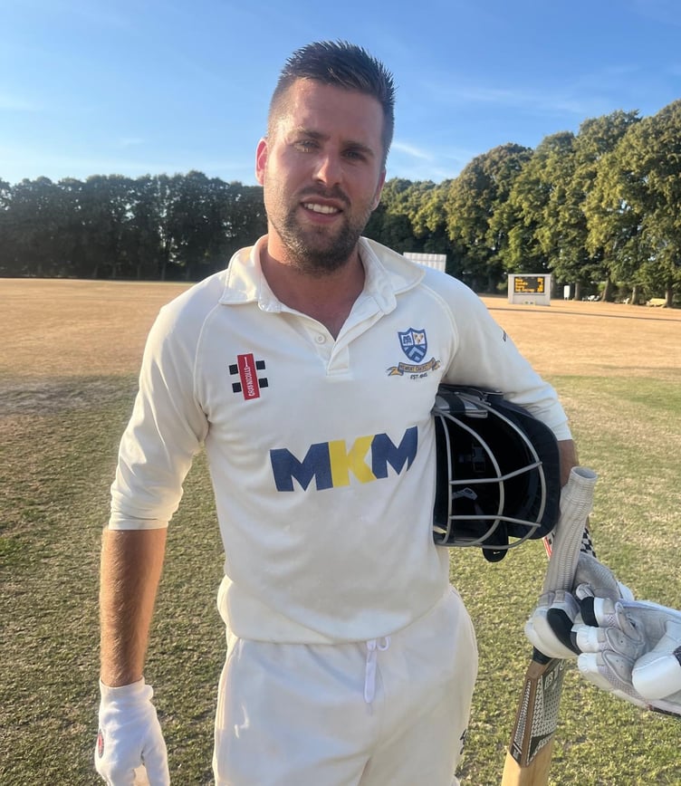 Newent CC's Jack Cowles fired 140 not out