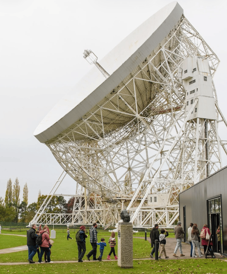The telescope at Jodrell Bank is named after observatory founder Sir Bernard Lovell.