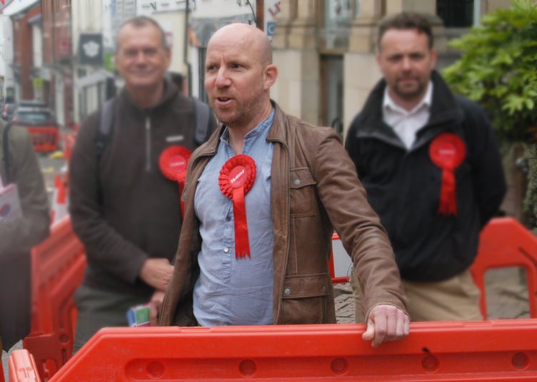 Labour's Joe Emmett seen in Ross-on-Wye