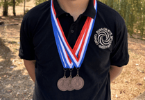 Teen hot shot bags medals competing for England