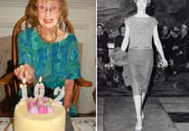 Glamour model Joan Stafford celebrates 102nd birthday in style